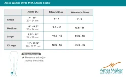 AW 141A Coolmax Ankle Socks 8-15 mmHg
