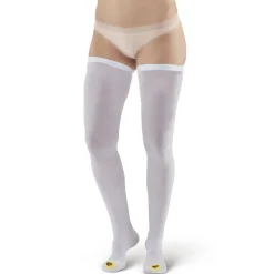 AW 401 Anti-Embolism Inspection Toe Thigh High Stockings 18 mmHg