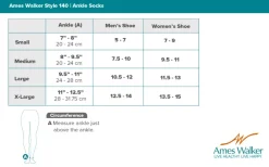 AW 140 Coolmax Anklet Socks 20-30 mmHg