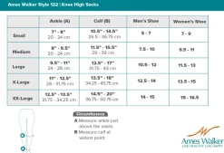 AW 122 Coolmax Knee High Socks 15-20 mmHg (3 Pack)