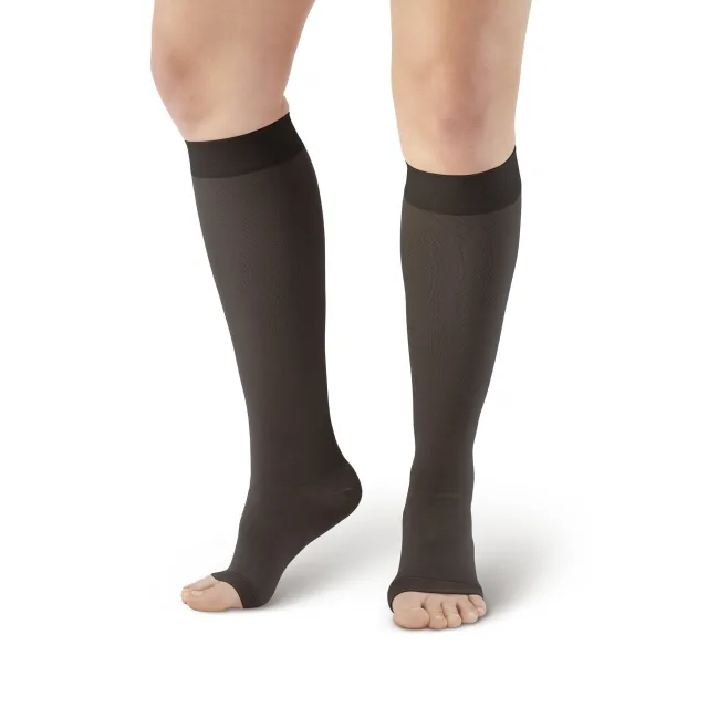 AW 201 Medical Support Open Toe Knee Highs 20-30 mmHg