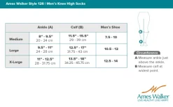 AW 126 Men's Microfiber Knee High Dress Socks 30-40 mmHg