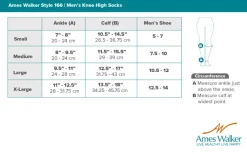 AW 166 Men's Travel Knee High Socks 15-20 mmHg