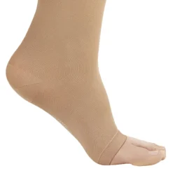 AW 209OT Microfiber Opaque Open Toe Knee Highs 15-20 mmHg