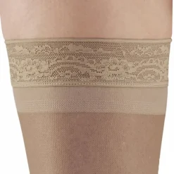 AW 45 Sheer Support Open Toe Thigh Highs w/Top Band 15-20 mmHg