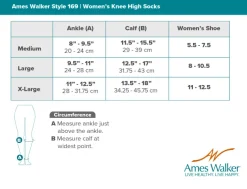 AW 169 Women's Cotton Travel Knee High Socks 15-20 mmHg (Sale)