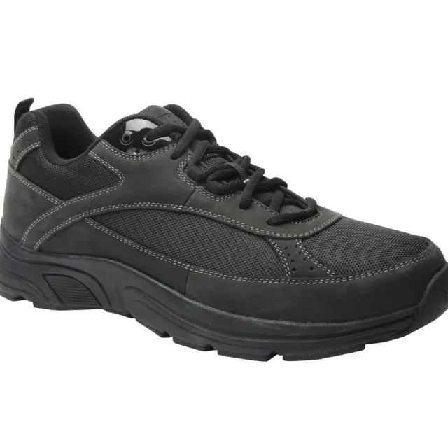 Drew Men's Athletic Aaron Shoes Grey Suede/Mesh