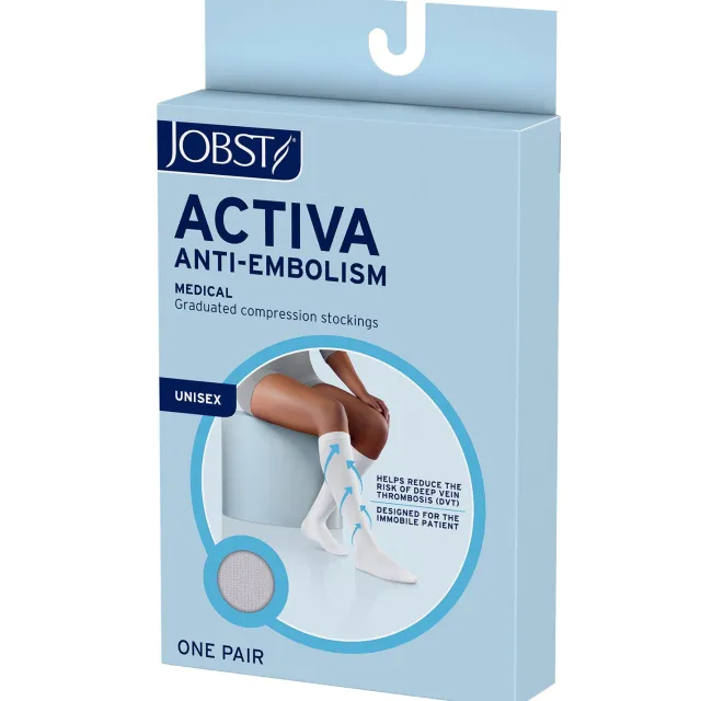 Jobst ACTIVA Anti-Embolism Open Toe Knee Highs 18 mmHg