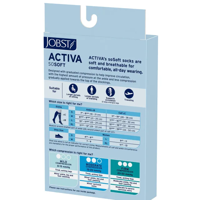 Jobst ACTIVA SoSoft Compression Socks Brocade 20-30 mmHg