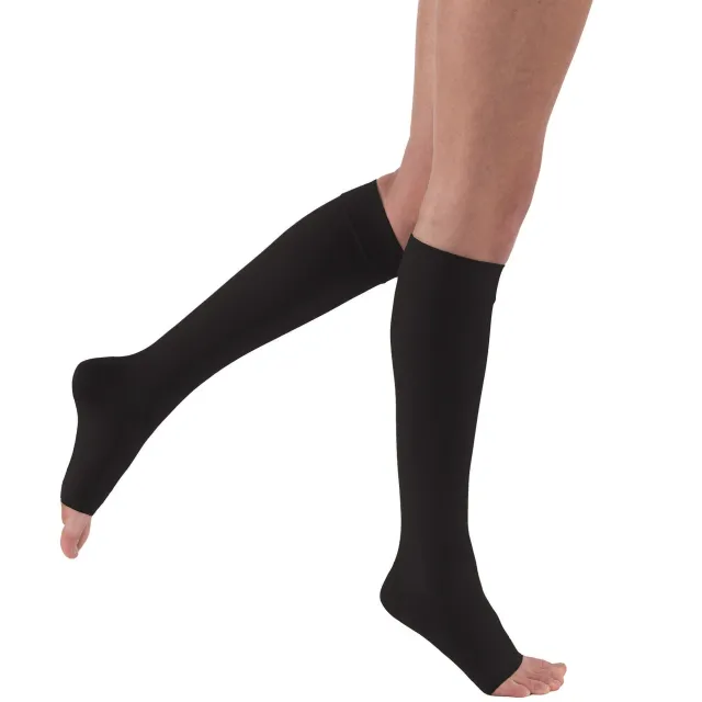Jobst Relief Open Toe Knee Highs w/Silicone Band 30-40 mmHg