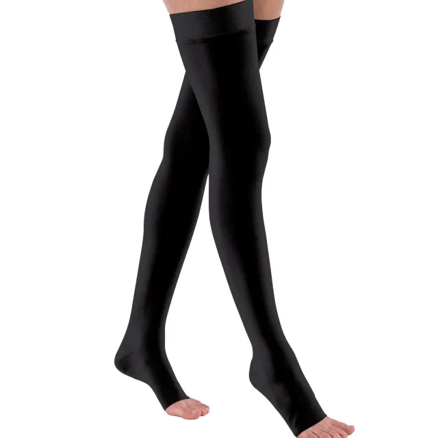 Jobst Relief Open Toe Thigh Highs w/Silicone Dot Band 30-40 mmHg