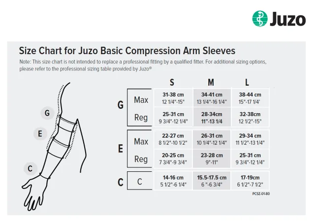 Juzo 4411 Basic Armsleeve w/Grip Top 20-30 mmHg