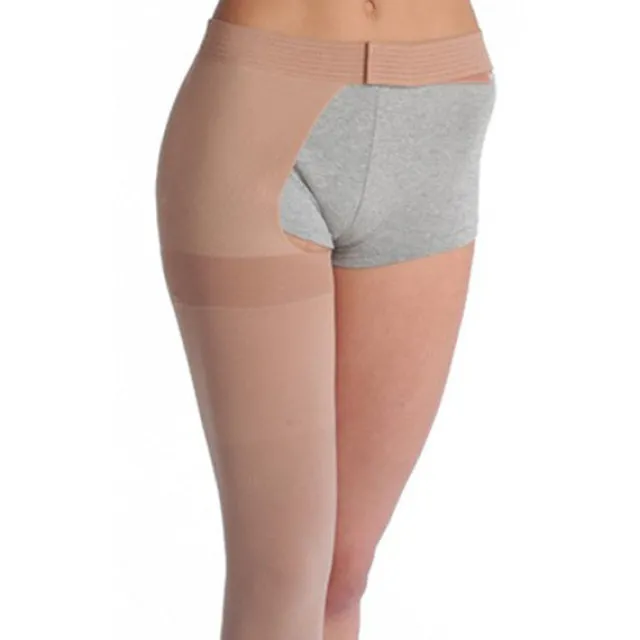 Juzo 3512 Dynamic Soft Open Toe Thigh Highs w/Waist Att. RGT 30-40 mmHg