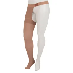Juzo 3512 Dynamic Soft Thigh High w/Waist Attachment Left 30-40 mmHg