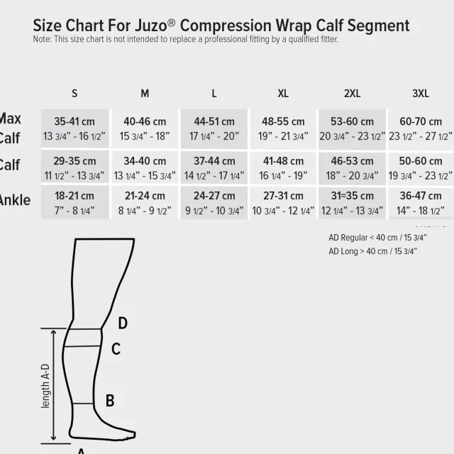 Juzo 6020 Short Stretch Cooling Wrap Calf
