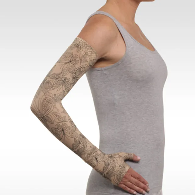 Juzo Soft 2002 Signature Collection Print Butterfly Henna Armsleeve 30-40 mmHg