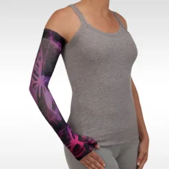 Juzo Soft 2001 Signature Collection Print Butterfly Psychedelic Purple Armsleeve 20-30 mmHg