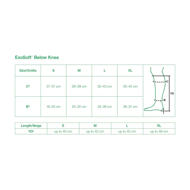 L&R Solaris ExoSoft Below Knee Open Toe 15-20 mmHg