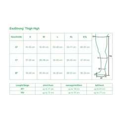L&R Solaris ExoStrong Thigh High Open Toe w/Silicone Top - 30-40 mmHg