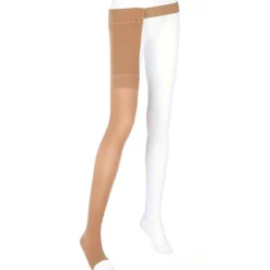 Mediven Plus Open Toe Thigh Highs w/Waist Attachment Right Leg 30-40 mmHg
