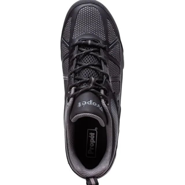 Propet Men's Seeley II Work Shoes Black/Grey