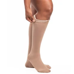 Sigvaris Dynaven 973 Women's Knee Highs w/Grip Top 30-40 mmHg
