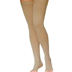 Sigvaris Dynaven 971 Women's Open Toe Thigh Highs w/Grip Top 15-20 mmHg