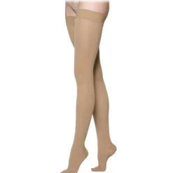 Sigvaris Essential 232 Cotton Open Toe Thigh Highs w/Grip Top 20-30 mmHg