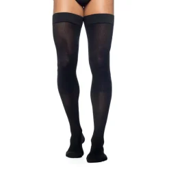 Sigvaris Essential 863 Men's Opaque Thigh Highs w/Grip Top 30-40 mmHg