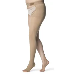 Sigvaris Essential 863 Opaque Open Toe Right Thigh w/Waist Attachment 30-40 mmHg (Sale)