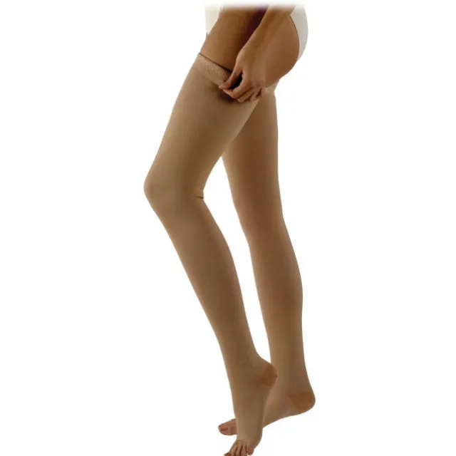 Sigvaris Specialty 503 Natural Rubber Open Toe Thigh High w/Grip Band 30-40 mmHg