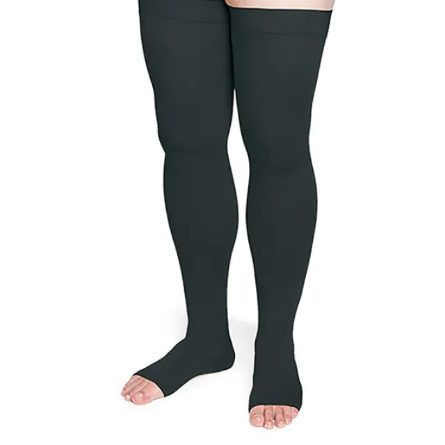 Sigvaris Specialty 552 Secure Unisex Open Toe Thigh Highs w/Silicone Band 20-30 mmHg