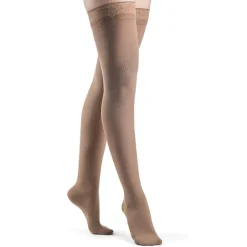 Sigvaris Style 843 Women's Soft Opaque Thigh Highs w/Grip Top 30-40 mmHg