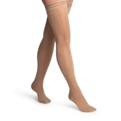 Sigvaris 981 Women's Dynaven Sheer Thigh Highs w/Grip Top 15-20 mmHg