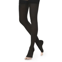 Therafirm EASE Sheer Open Toe Thigh Highs w/Silicone Band 15-20 mmHg