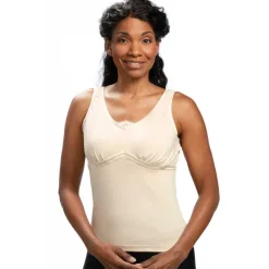 Wear Ease 901 Dawn Camisole w/Fiberfill Breast Forms & Drainage Tube Pouches